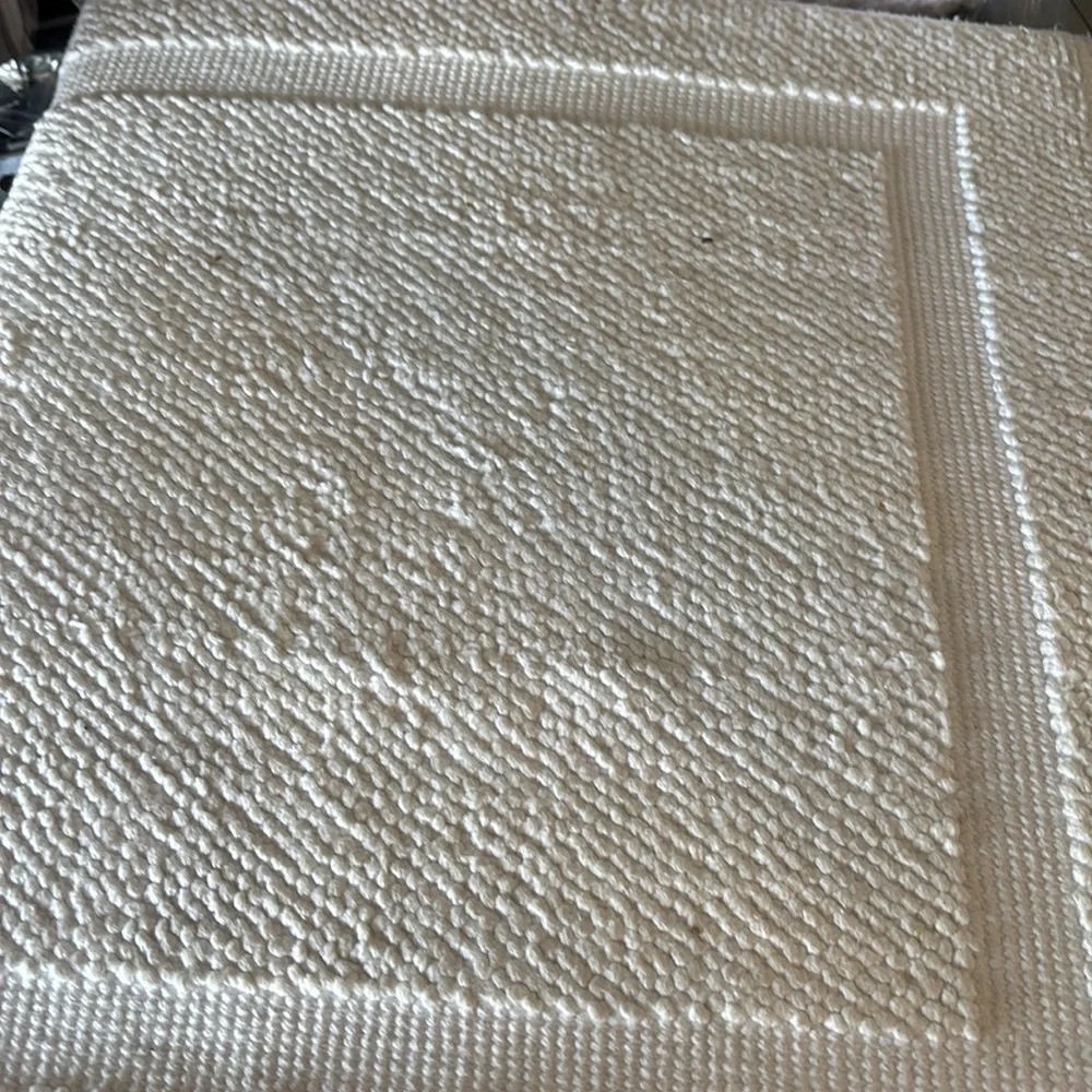 Elegant White Bath Mat Threshold